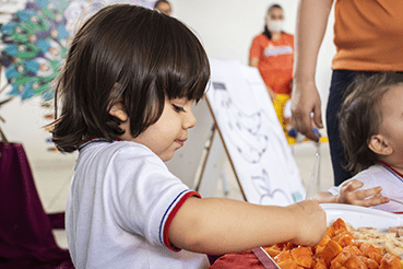 Turmas da Educação Infantil participam de atividades sobre Alimentação Saudável